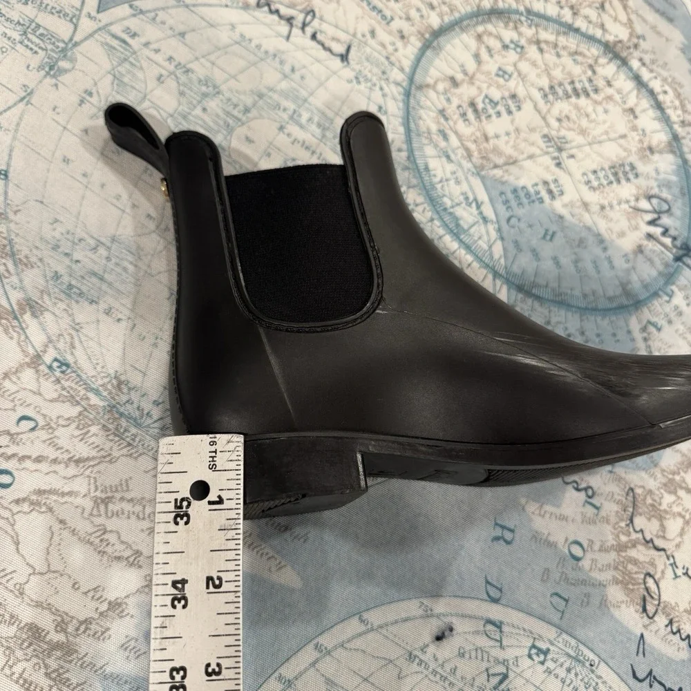 Sam Edelman Tinsley Womens Black Matte Chelsea Rain Boots Size‎ 9M Waterproof